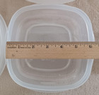 Lot Of 4 Rubbermaid  2  3 Cup    2  5 Cup Red Easy Find Lid Food Container