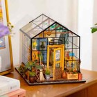 Rolife Flower House Diy Miniature Dollhouse Model Kit With Furniture Led Gifts