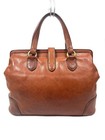 Ralph Lauren Doctor Bag Leather Pony Embossed Brown Vintage Authentic From Japan