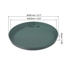 14  X 1  Round Restaurant Serving Trays 2 Pack Food Service Tray Dark Green