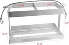 Aluminum Trailer Mount Race Fuel Jug Holder Fits Two 5 Gallon Fuel Containers