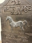 Vintage Rare Syroco White Horse Cellar Wall Hanging Sign
