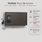 30 Key Lock Box Wall Mount  Smart Key Cabinet With Keypad For Office   Key Lock