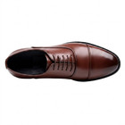 Men s Brown Leather Cap Toe Business Shoes Formal Oxfords Wedding Shoes  Us Size