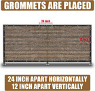 Brown 6ft X 50ft Outdoor Privacy Screen Fence   Mesh Shade Net Cover  Ideal For