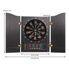 Dartboard Cabinet Set With Electronic Scoreboard For Up To 16 Players