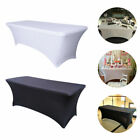 4ft 6ft 8ft Spandex Fitted Stretch Tablecloth Table Cover Wedding Banquet Party