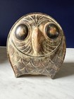 Vintage Ceramic Owl Money Bank   Coin Bank By Omc Japan With Stopper 