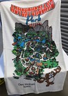 Vtg Adventureland Park Des Moines Bath Beach Towel Rare Souvenir Rollercoasters