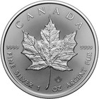 2025 Canada Silver Maple Leaf - 1 Oz -  5 - Bu - Five 5 Coins
