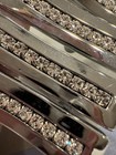 Set Of 4 Schaub   Co  Arched Drawer Pulls With Rhinestones  7 5l Made In Italy
