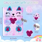 Cat Diary With Lock Gift For 6 7 8 Year Old Girl secret Journal Notebook Diary
