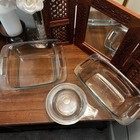 Vintage Pyrex Easy Grab Casserole  Loaf Pan And Bowl Set Euc