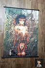 Masamune Shirow Cybergirls Vintage Wall Scroll - 90s Gencon Promo    rare Unmarked