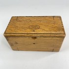 Singer Sewing Machine Joint Puzzle Storage Oak Box W  Attachments Patend 1889