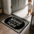 Welcome To Our Home Door Mat  Front Entrance Doormat For Inside Floor  Low Pr   