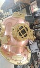 Solid Brass Antique Copper Us Navy Mark V Full Size Divers Scuba Diving Helmet