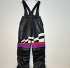 Vtg Polaris Leather Bibs Womens Size Large Hein Gericke Black Outdoor Nwot