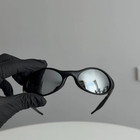 Retro Oakley Eye Jacket 1 0 Gen 2 Sunglasses Black Frame Mirror Lenses