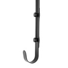 Black Iron Adjustable Over-the-door Christmas Wreath Hanger  15  - 23 
