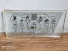 Rare Vintage  eagle Flask  Advertising Beautiful Nude Women Pictures Glass Tray 