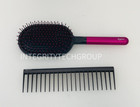 Dyson Supersonic Detangling Comb And Paddle Brush Set  fuchsia iron   Used