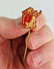 Walt Disney 1960s Pluto Stick Pin Mickey s Dog Pluto Dutch Button   j14b