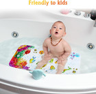Baby Bath Mat For Tub For Kids  27 5in X 15in Non Slip Cartoon Bath Tub Shower M