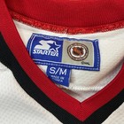 Vintage Nhl Starter Jersey Carolina Hurricane Youth Hockey Size S m White Red