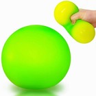 Giant 4  Squishy Green Stress Ball - Jumbo Color Changing Sensory Toy For Kids  