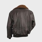 Men s Vintage Aviator Leather Bomber Jacket With American Flag Liner