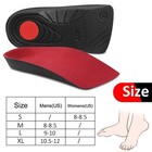 Half Size Orthopedic Shoe Insoles   Arch Foot Support Plantar Fasciitis Soft Pad