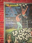 Original 1990 Mil Mascaras La Llave Mortal - Lucha Libre Movie Poster - 27 x37 