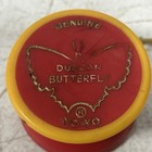Vintage Genuine Duncan Butterfly Yo-yo  White On Yellow   Red On White