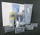 Partial Bevel Shave Starter Kit  Shave Cream  Brush  Safety Razor And 40 Blades