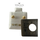 10k Real Gold- Earrings Studs Yellow Gold 10k Screwback Ball Studs
