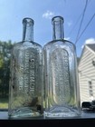 Pair Of Zero Remedies Drug Store Bottles Robinson Kradwell Racine Wi Wis Cure