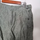 Athleta Size 8 100  Linen Voyager Olive Green 7  Shorts High-waisted