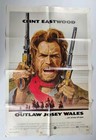 The Outlaw Josey Wales Clint Eastwood 1976 Original Vintage 27 x41  Movie Poster