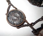 Rare Antique 1800s Victorian Button Necklace Statement -  Angel Cherubs