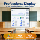 120  Pull Down Projector Screen 1 1 Hd 4k Retractable Home Movie Theater Office