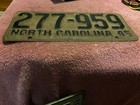 North Carolina Nc License Plate 1945 277 959