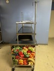 Custom 72  Duke Trade Show Cold Food Cart - Stainless Steel Iced Cold Pan 