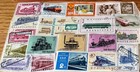 1940s Modern Postage Stamp Album Worldwide Stamps  loose Stamp Page   52 Stamps