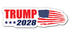 Trump 2028 Bumper Sticker Vinyl Decal Label President Keep America Great Usa 2pk