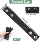 6 Pack Security Duty Belt Keepers  2 1 4  Wide Nylon Guard Belt Clips Holder Wit