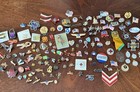 140 Vintage Lapel Pins Lot