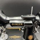 Vintage 1955 Singer 221 Featherweight Portable Sewing Machine W  Pedal   Box   