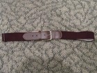 Alleson Baseball Belt Burgundy Maroon Elastic Stretch Adjustable