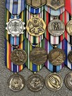 Us Military Mini Medal Ribbon Bar Lot Iraq Afghanistan Ndsm Kdsm Militaria